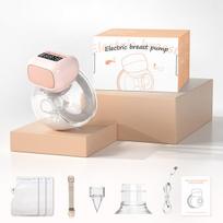 Shell Pink automatinis krūties pompa, masažas + maišeliai