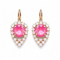 Auskarai „Diva (Lotus Pink DeLite)“ su Swarovski® kristalais