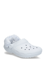 Crocs - Classic Fleece Lined Clog - Šlepetės - Balta