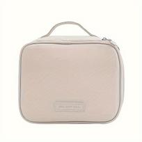 LDQ PU odos kosmetikos dėklas – didelės talpos vandeniui atsparus kelioninis organizatorius, Baltas