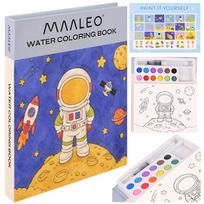 Vandens spalvinimo puslapis – astronautas Maaelo