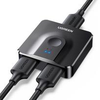 Perjungėjas dvikryptis HDMI 2.0 4K@60Hz (1->2 / 2->1), juodas