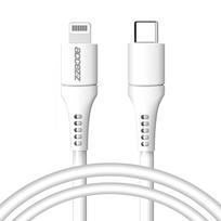Accezz MFI sertifikuotas Lightning į USB-C laidas – 1 m – Baltas