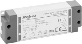 Rebel maitinimo šaltinis LED girliandoms 12V/2A, maks, 24W, IP20