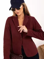 Bordo švarkas su segtuku