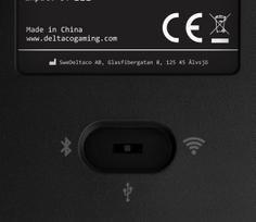 Deltaco Gaming GAM-100-DE keyboard USB + RF Wireless + Bluetooth QWERTZ German Black