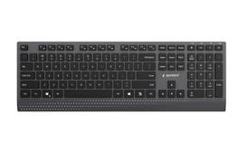 Gembird KB-MCH-06 Slim wired multimedia keyboard with Type-C adapter, US layout, black
