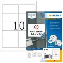 HERMA Repositionable address labels A4 96x50.8 mm white Movables paper matt 1000 pcs.
