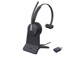 Yealink WH64 Hybrid Mono with Charging Stand Headset Wireless Head-band Office/Call center Micro-USB Bluetooth Black
