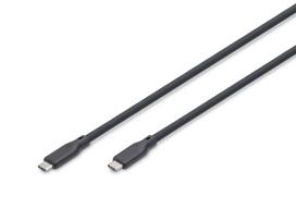 Digitus USB silicone cable, USB4 version 2.0, USB 80Gbps, 1.5 m, black