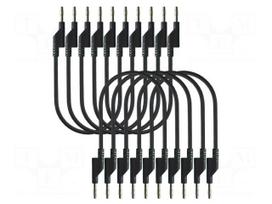 Test lead: single | banana plug 4mm,both sides | Imax: 10A | black