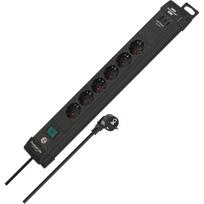 Brennenstuhl Premium Line 6-way power strip with 2xUSB-C PD, 1xUSB-A (black, 3 meter cable, with safety switch)