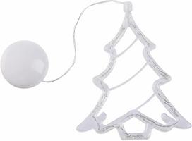 Kalėdinė LED lemputė Eglutė ZD169A su siurbtuku, 10 LED, šilta balta
