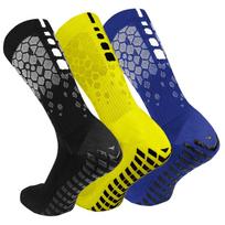 3 poros neslystančių futbolo kojinių vyrams ir moterims, kvėpuojančios sportinės kojinės su griebtuvais skirtos Set C