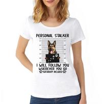 Summer Short Sleeve Female Dog Lover Gift Essential T-Shirt German Shepherd Funny Gifts White Novelty Harajuku Women T-Shirt 3XL beige