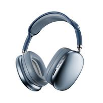 Belaidės ausinės su patogiu galvos paminkštinimu, HiFi stereo muzikos, HD, triukšmą slopinančios ausinės su mikrofonu, ausinės visiems išmaniesiems telefonams mėlyna