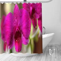 Orchidėjų gėlės Dušo užuolaidos Individuali vonios užuolaida Vandeniui atsparus vonios audinys Poliesterio dušo užuolaida 1 vnt. individuali 120x180cm