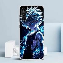Huner X-Hunters Killua telefono dėklas Samsung Galaxy A17 A37 A57 A16 A15 A14 A13 A56 A55 A54 A53 A36 A35 A34 A33 A26 A25 A24 A23 Samsung A56 blue