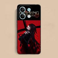 Anime Alucard Hellsing telefono dėklas Xiaomi Redmi Note 14 13 12 11 S Pro Plus 4G 5G Spalvingas spausdintas dangtelis Prabangus dangtelis Gražus Redmi Note 11S 4G red