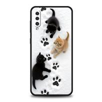 Cute Cat Phone Case for Samsung Galaxy A56 A54 A42 A36 A34 A26 A24 A16 A14 A12 A06 A50 A52 A10 5G Soft TPU Shell Fundas Capa Bag for Samsung A24 4G