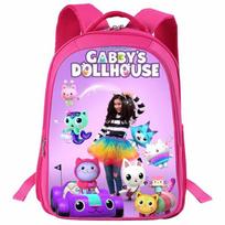 Children's Backpack With Gabby's Dollhouse Design Durable Lightweight Car blue
