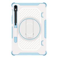 Samsung Tablet Protective Case for S7+/S7 FE/S8+/S9 FE/S9+/S10+ with Rotating Stand, A11+ Compatible 8.7" A11 2025 dangaus mėlyna spalva