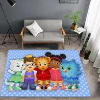Daniel-Tigers Stop Hallway Carpet Washable Non-Slip Living Room Sofa Chairs Area Mat Kitchen Doormat Area Rug 40x60cm black