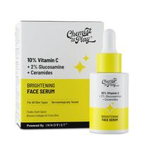 Chemist At Play 10% Vitamin C Serum for Glowing Skin | Pigmentation & Dark Spots | Skin Brightening Face Serum | With Ethyl Ascorbic Acid, Lactic A white
