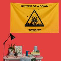 System Of A Down Inspired Rock Music Flag 3x5 Ft 90x150cm Polyester Decorative Banner Tapestry For Music Fans Bedroom Wall Decor 125x150cm (50x60in)