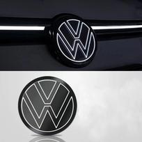 VOLKSWAGEN VW Apšviečiamas emblemos žibintas GOlf7/7.5/8/passat/Jetta/polo/Taos/Touran/T-Roc/T-CRoss/Arteon CWR1 T-Roc 18-20 black
