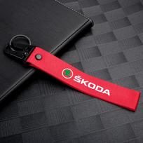 3D Metalinis/odos Automobilio Logotipo Raktų pakabukas Raktų žiedas Pakabukai Aksesuarai Skoda Octavia Rapid Fabia Superb Kodiaq Karoq Kamiq Scala lcvr69 black
