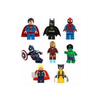 8 vnt. Superherojų mini figūrėlių rinkinys – Komiksų veiksmo figūrėlės, Kolekcionuojamas žaislas, Dovana gerbėjams (Atsitiktiniai stiliai)