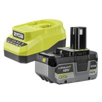RYOBI 4Ah battery + charger RC18120A-140X