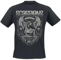Scorpions Rock You Like A Hurricane Print T-Shirt  Unisex Rock Fans Casual Tee M gray