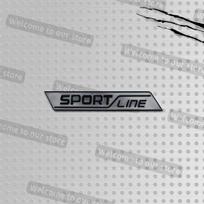 3D Metalinis Automobilio Stilius Sportinė Linija Grotelių Emblema Šoniniai Lipdukai Galinės Bagažinės Kėbulo Ženklelis Skoda VRS Octavia Scala Vision Rapid Kodiaq 1PCS