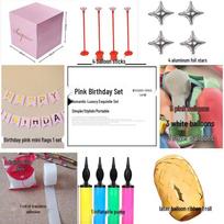 Large Birthday Explosion Balloon Gift Box Pink Birthday Package - 70x70x70cm