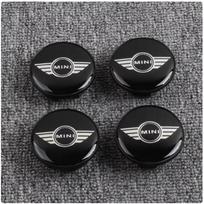 4 vnt. Mini ratų centriniai dangteliai 54 mm sparnas ratlankio emblema MINI WORKS S One Countryman R50 R55 R56 R57 R58 R60 R61 automobilių priedai black
