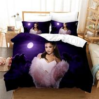 Fashion Sexy Girl Ariana Grande 3D Bedding Set Duvet Cover With Pillowcase Set Home Textile Bedclothes Twin Full Queen King Size 70x133cm 2pcs black