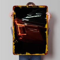 Cupra Formentor Tail Light Detail Tinplate Signs Car Poster Bedroom Decoration Room Decor Men Coffee Bar Accessories Wall Art 20x30cm（7.8x11.8inch） black