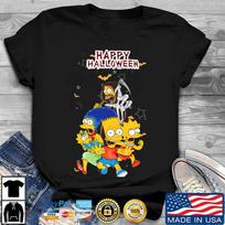 New We Heart It Happy HAlooween the simpsons ALl size shirt Gift Family D1130 Unisex T-Shirt XXXL gray