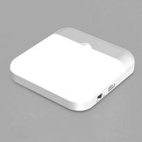 Judesio jutiklio šviesos LED USB TYPE-C įkrovimo kvadratinė lempa miegamojo virtuvei laiptai prieškambario spintos spintelės apšvietimas nakties šviesa white