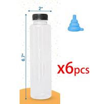 12OZ Juice Bottles with Caps Bulk, Empty Plastic Bottles with Tamper Evident Lids for Juicing,Protein Drinks and Beverage Drink 360ml white