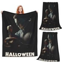 Michael Myers pledas Minkštas šiltas flanelinis pledas Dangalas lovai svetainei iškylai kelionei namų sofai 100cmx150cm gray
