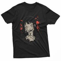 Zombie Anime Girl Japanese Manga Art Goth Women Men Kids T-Shirt 5XL įvairiaspalvis