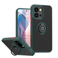 Armor Shockproof Matte Case For OPPO A6 Pro 5G 4G Cover Ring Magnetic Stand Holder Back Shell Coque Fundas OPPO A6 Pro 4G tamsiai žalia spalva