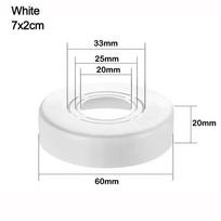 Shower Faucet Decorative Cover Water Pipe Connector Adjustable Wall Covers Casette Heighten Valve Panel Kitchen Tap Accessories gray