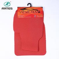Artes Cat Litter Mat, Good Design with Litter  Mat, Durable, Easy to Clean, Soft (Red,L) raudona