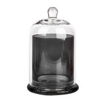 Stiklainis Stiklinis Sandėliavimo Indas 8 Spalvos Kupolas Apsaugantis nuo Dulkių Stiklainis Miegamojo Dekoracija pilka spalva