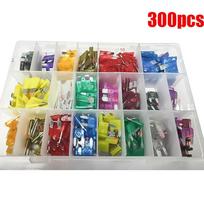 300/120/60 vnt sunkvežimio geležtės automobilio saugiklių rinkinys Saugiklio draudimo įdėklo automobilio priedas 60Pcs brown