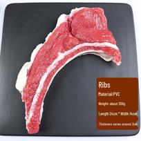 Simulated Meat: Beef, Pork Ribs, Raw Paella, Ribeye, Chicken, Duck